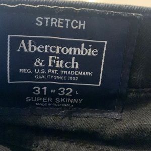 Mens Abercrombie & Fitch black jeans